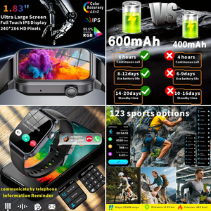 Смарт-часы SENBONO JX633 для мужчин и женщин, 600 мАч - Product Image 2