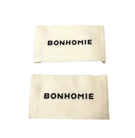 Étiquettes de soin personnalisées imprimées en tissu écologique, étiquettes tissées en satin, étiquettes de luxe pour vêtements, sacs, chaussures et articles vestimentaires
