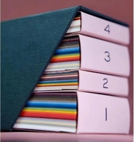 Motifs personnalisés colorés Texture papier fantaisie emballage papier cartonné en relief