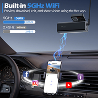 Mini caméra embarquée OEM dissimulée avec WIFI et GPS, enregistreur de conduite avant et arrière, mode de stationnement, double objectif, caméra de voiture 4K