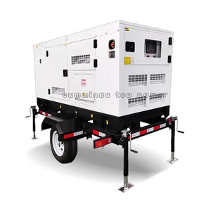 Groupe électrogène pour remorque à 4 roues remorquable triphasé 72Kw/90Kva Générateur diesel mobile silencieux - Product Image 3