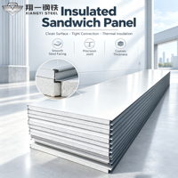 Panneau sandwich EPS résistant à l'humidité, panneau mural en polystyrène expansé, cloison pour serre hydroponique