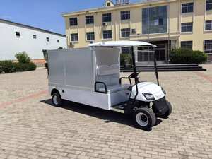 Voiturettes de golf modifiées 2 places approuvées par la CE de véhicule <span class=keywords><strong>utilitaire</strong></span> électrique avec des boîtes de cargaison - Product Image 2