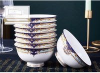 Services de table en porcelaine 60 pièces, motif paysager, kit de tasses, style chinois minimaliste, en porcelaine fine, emballage carton, vente chaude