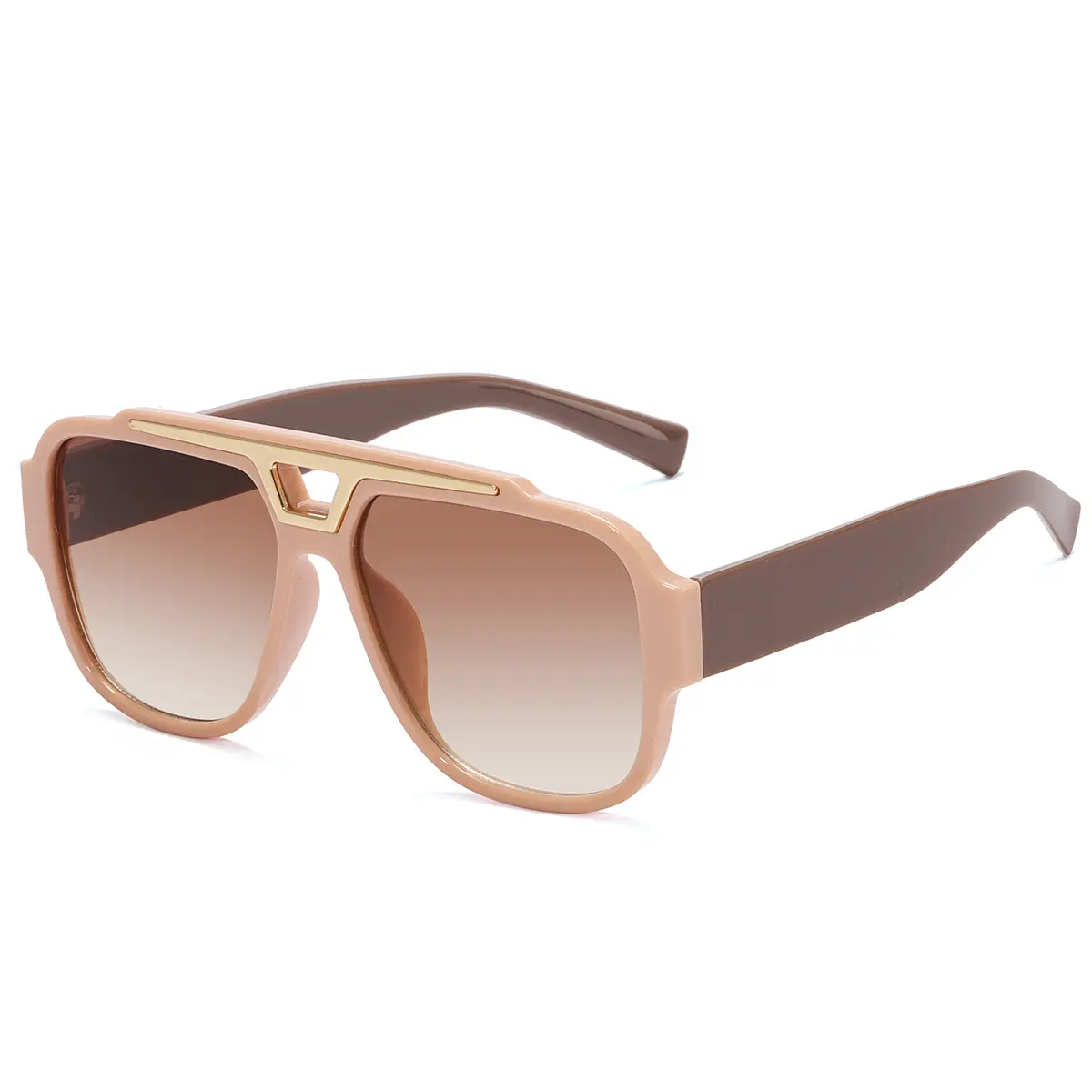 New classic big frame sunglasses trend street sunglasses female tide big face to show slimming contrast color shading mirror