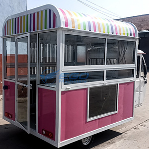 Fast Food Van Catering Turkey Food Trailer Burger Fully Equipped Electric Drive Stainless Steel Street <b>Ice</b> Cream Retro Food - Product Image 5
