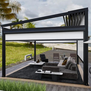 Fabricants de pergolas à persiennes en alliage d'aluminium imperméables personnalisables prenant en charge différentes tailles pour l'extérieur respectueux de l'environnement - Product Image 4