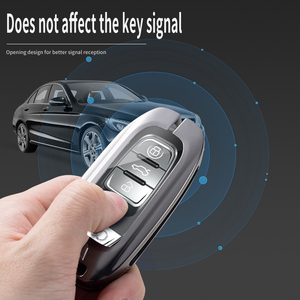 Housse de protection de <span class=keywords><strong>clé</strong></span> de voiture en alliage pour <span class=keywords><strong>Audi</strong></span> <span class=keywords><strong>A3</strong></span> A4 A5 C5 C6 8L <span class=keywords><strong>8P</strong></span> B6 B7 B8 C6 RS3 Q3 Q7 TT 8L 8V S3 porte-clés - Product Image 6