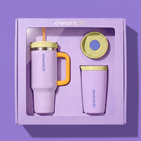 Nouvelle conception de gobelet de voyage en acier inoxydable avec poignée, ensemble cadeau, tasse à café à double paroi isolée sous vide, ODM personnalisé, cadeaux tendance