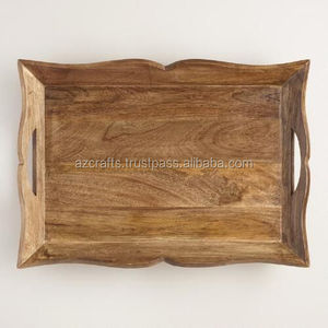 ถาดเสิร์ฟไม้ทำด้วยมือสุดหรูพร้อมที่จับสำหรับใช้ในบาร์ - Product Image 5