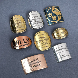 Etiquetas de Aluminio Ecológicas Premium para Botellas de Aceites Esenciales, Grabadas Personalizadas para Productos de Cuidado de la Piel de Lujo y Empaques de Cemento/Dulces - Product Image 1