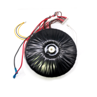 Transformateur audio toroïdal monophasé personnalisé à enroulement en cuivre 60Hz, abaisseur de tension 12V 18V 24V 45V 80V 220V