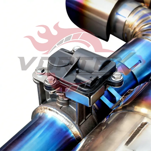 ท่อไอเสียแข่งรถแบบตัดพาย2.0T 2.5T ท่อไอเสียไทเทเนียมเผาไหม้สีฟ้า Vortex สำหรับ Porsche 718 Boxster Cayman - Product Image 3