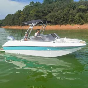 FLIT Bote Deportivo de Esquí Acuático de 19 pies (5.8m), Multifuncional, Casco de Fibra de Vidrio, Bote de Pesca Recreativa con Motor - Product Image 1