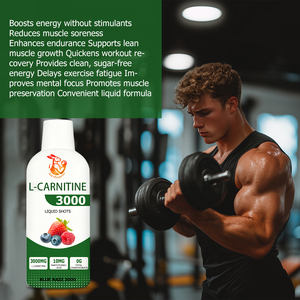 Líquido Oral de L-Carnitina para Mejorar la Recuperación, Sabor a Bayas Mixtas, Mejora el Rendimiento en el Ejercicio, Bebida Energética Líquida - Product Image 6
