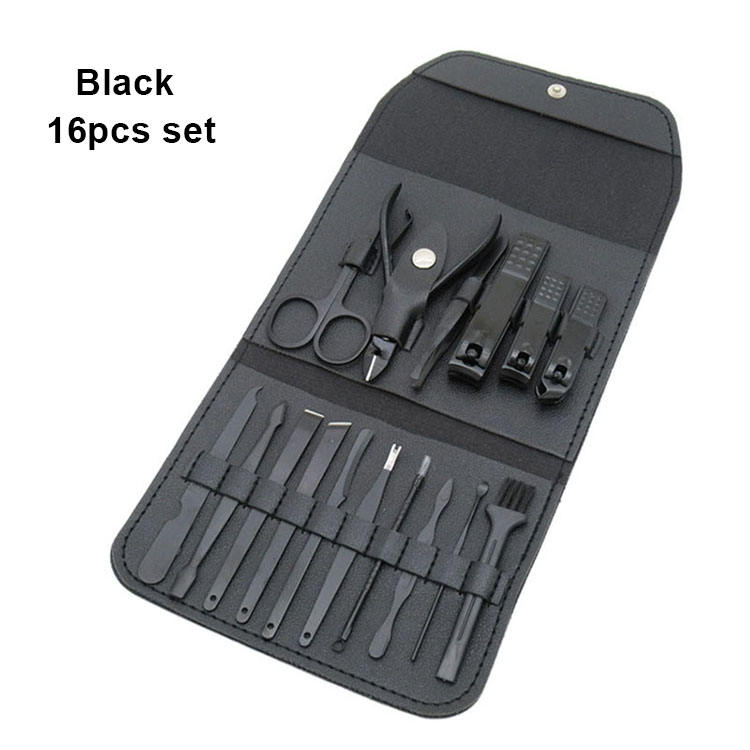 ชุด 16 ชิ้น--สีดำ