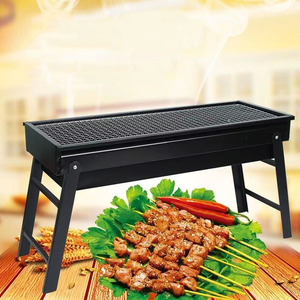 New folding barbecue grill portable outdoor stainless steel barbecue stove complete set of <b>tools</b> for home use - Product Image 2