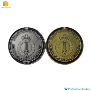 เหรียญนำโชคแบบระเหิดขัดเงาด้วยเงินโบราณสำหรับเป็นของขวัญของที่ระลึกและใช้ตกแต่ง - Product Image 1