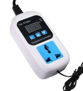 جهاز تحكم في درجة الحرارة إلكتروني XK-W2001 بقوة 1500 واط، مفتاح تحكم في الترموستات مع مجس، قابس أوروبي للتركيب في الفتحة/السطح، عزل عالي - Product Image 3