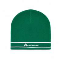 Casquette en acrylique unie avec logo brodé personnalisé, design à bordure contrastée, bonnet unisexe