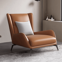 Fauteuil de salon modulaire moderne relaxant en cuir synthétique, ensemble de canapé de bureau, fauteuil inclinable de loisirs pour le salon, écologique