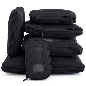 Sacs de rangement de voyage à logo personnalisé pour vêtements et chaussures, organisateurs de bagages à double fermeture éclair pour valises - Product Image 6