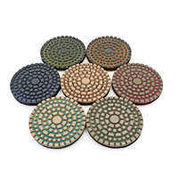 Disques de polissage diamantés à résine sèche de 75 mm (3 pouces) pour béton, terrazzo, pierre, finition de surface haute brillance