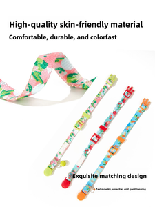 Collier pour animaux de compagnie en polyester durable et élégant, collier pour chat, réglable, boucle anti-étouffement, rivet, collier confortable - Product Image 4