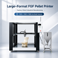 Imprimante 3D industrielle Protolink3D FGF à granulés, nouvelle en alliage d'aluminium, grand format, volume d'impression 1000 mm, buse unique, 300°C, 350 mm/s, 1