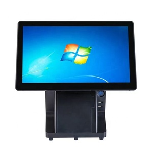 15.6 Inch Dual Screen Windows/Android/Linux Self Checkout Kiosk <b>Printer</b> QR <b>Scanner</b> POS All in One Desktop Payment Kiosks - Product Image 3
