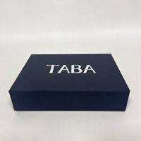 Grand carton en papier rigide mat de luxe avec logo personnalisé de qualité supérieure noir pliable vide fermeture magnétique emballage de boîte-cadeau