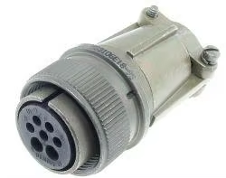 Conector Circular Hembra de Especificación Militar Amphenol Aerospace Operations MS3106E18-9S, 7 Pines, 7 Núcleos, Tamaño de Carcasa 18, Soldadura - Product Image 6