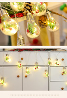 Nieuwe Kerstverlichting LED Koperdraad Kerstlampjes Lichtketting Kamer Dennennaald Rode Fruit Koperdraad Kerstverlichting