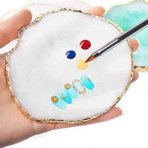 Ensemble de 21 pinceaux en silicone pour nail art, pinceaux de peinture angulaires roses avec palette pour les lignes, les fleurs, la création de motifs d'ongles DIY - Product Image 5