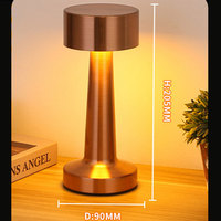 TAIKOO Lampe de table moderne minimaliste pour salon Lampe de bureau LED rechargeable avec capteur tactile