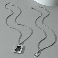 Colliers Pendentifs Cœur Anatomique Puzzle Mode pour Couples, Chaîne en Acier Inoxydable, Cadeau Saint-Valentin pour Femme