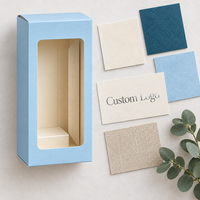 Boîte d'emballage personnalisée pour biberon, carton pliable avec fenêtre transparente pour biberon de lait, présentoir de vente au détail rectangulaire