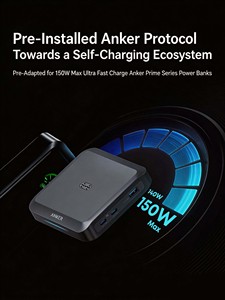 Estación de Carga de Escritorio Anker Prime 150W GaN, Cargador Rápido de 4 Puertos para Múltiples Dispositivos con Interfaz de Carga Magnética Pogo Pin - Product Image 3
