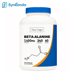 Capsules de supplément d'acide aminé bêta-alanine OEM pour le renforcement musculaire, le régulateur de pH cellulaire, l'amélioration des performances athlétiques et le soulagement du stress - Product Image 1