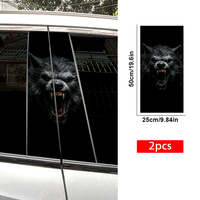 Autocollants de voiture universels Micora Custom Design 2 pièces en PVC pour montants B, autocollants décoratifs auto-adhésifs pour vitres de voiture et extérieur