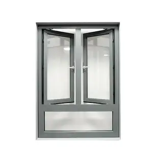 Minglei Customized European Style Thermal Break Frame Windows with Mosquito Mesh Casement Windows for Villa