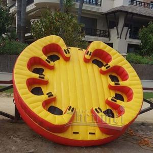 Zhenmei fabricante de alta calidad PVC cómodo <span class=keywords><strong>respaldo</strong></span> Súper Inflable Banana Boat Ride Spinner remolcable UFO - Product Image 6