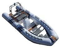 Hovercraft à coque en fibre de verre Qingdao Haohai pour passagers, canoë, bateau pneumatique avec logo personnalisé