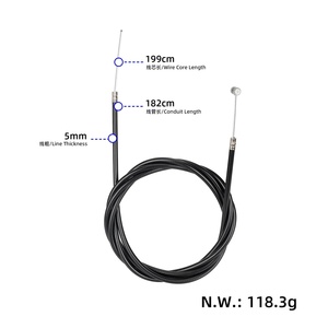 KuKirin G4 2 Meter Rear Brake Cable for Kukirin G4 Electric <b>Scooter</b> Brake Wire Line Kickscooter Parts - Product Image 2