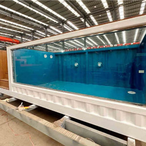 टोरेटो शिपमेंट स्टॉक ब्लू 8 मीटर 10 मीटर तैराकी स्पा पूल आउटडोर समग्र फाइबरग्लास स्विमिंग पूल - Product Image 2