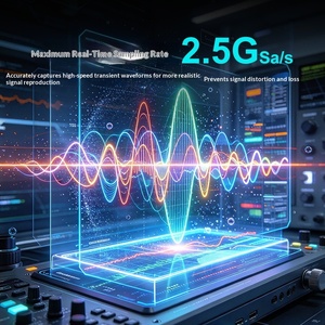 Osciloscopio Digital Portátil UNI-T de 2/4 Canales, Resolución de 12 bits, Ancho de Banda de 100 MHz, 2.5 GSa/s, UPO1082HD UPO1154HD, 500,000 wfms/s - Product Image 1
