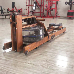 <span class=keywords><strong>Rameur</strong></span> en bois résistant à l'eau pour la maison, <span class=keywords><strong>appareil</strong></span> de fitness intérieur pliable avec résistance réglable pour un poids <span class=keywords><strong>d</strong></span>'utilisateur maximal - Product Image 2