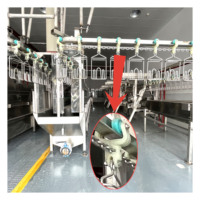 Chaîne d'acier inoxydable de machine d'abattage de roue de chariot de pièces de ligne d'abattage de poulet