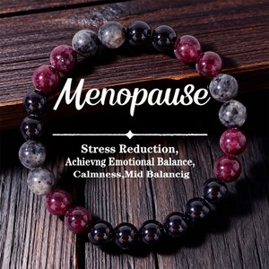 Pulseras Elásticas de Piedras Naturales con Ojo de Tigre y Malaquita, Pulsera de Piedras Naturales con Significado de Chakra para Uso Diario Espiritual - Product Image 2