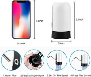 Dispenser d'Acqua Portatile USB Ricaricabile, Mini Erogatore Automatico di Acqua Fredda per Hotel, Uso Multiplo con Flusso d'Acqua Stabile - Product Image 3